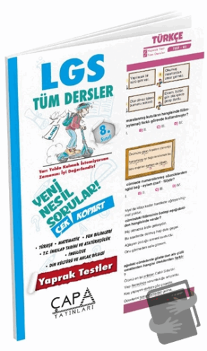 8. Sınıf Tüm Dersler Yaprak Test - Kolektif - Çapa Yayınları - Fiyatı 