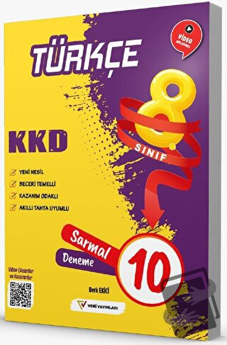 8. Sınıf Türkçe 10 Sarmal Deneme - Berk Ekici - Veri Yayınları - Fiyat