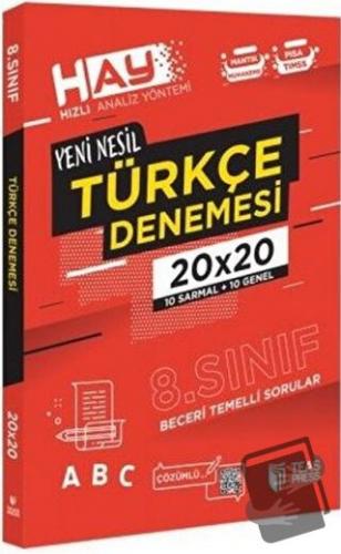 8. Sınıf Türkçe HAY Branş Deneme - Kolektif - Teas Press - Fiyatı - Yo