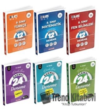 8. Sınıf Türkçe + Matematik + Fen Bilimleri + İngilizce + Din Kültürü 