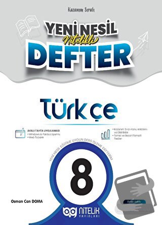 8. Sınıf Türkçe Yeni Nesil Nitelikli Defter - Osman Can Doma - Nitelik