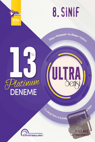 8. Sınıf Ultra 13' lü Platinum Deneme - Erhan Yıldız - Palme Yayıncılı