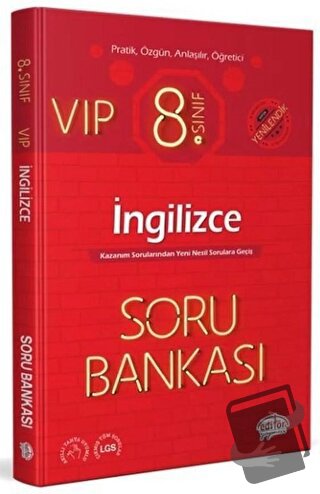 8. Sınıf VIP İngilizce Soru Bankası - Kolektif - Editör Yayınevi - Fiy