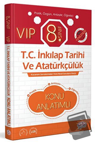 8. Sınıf VIP T.C. İnkılap Tarihi ve Atatürkçülük Konu Anlatımı - Kolek