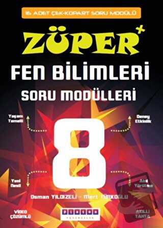 8. Sınıf Züper Fen Bilimleri Soru Modülleri - Osman Yıldızeli - Platon