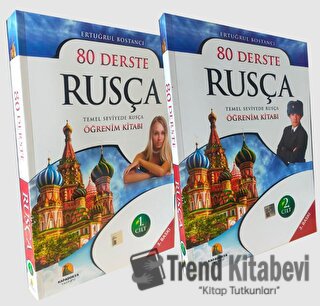 80 Derste Rusça Temel Seviyede Öğrenim Kitabı 2 Cilt, Ertuğrul Bostanc