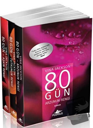 80 Gün Serisi Takım Set (3 Kitap) - Vina Jackson - Pegasus Yayınları -