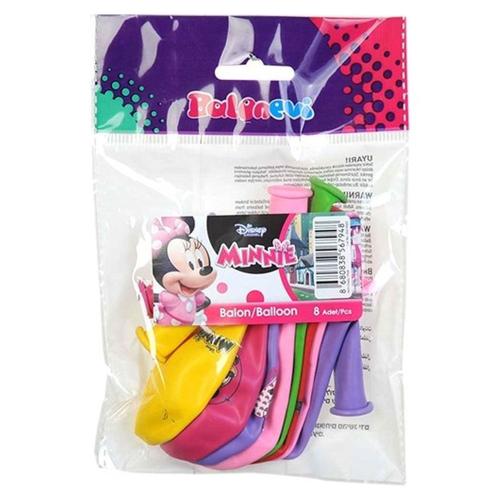 Balonevi Balon 4+1 Mınnıe Happy Helpers Baskılı 12" - - Balonevi - Fiy