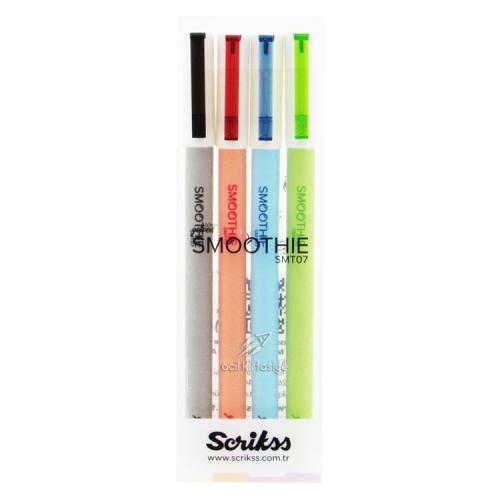 Scrikss Jel Kalem Smoothie 4 Lü Blister Set 1 - - Scrikss - Fiyatı - Y