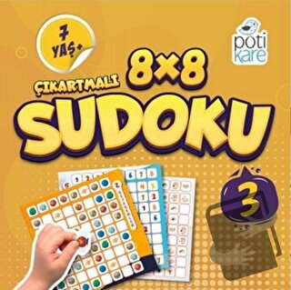 8x8 Çıkartmalı Sudoku 3 - Kolektif - Pötikare Yayıncılık - Fiyatı - Yo