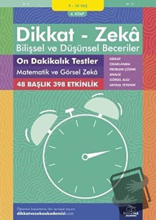 9-10 Yaş Dikkat - Zeka Bilişsel ve Düşünsel Beceriler 6. Kitap - On Da