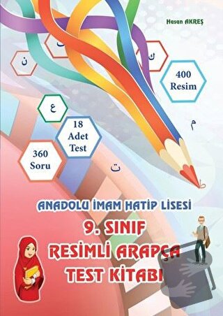 9. Sınıf Arapça Test Kitabı - Hasan Akreş - Kitap Dünyası Yayınları - 