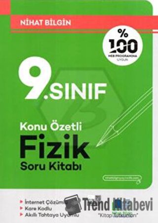 9. Sınıf Fizik Soru Kitabı, Nihat Bilgin, Nihat Bilgin Yayınları, Fiya