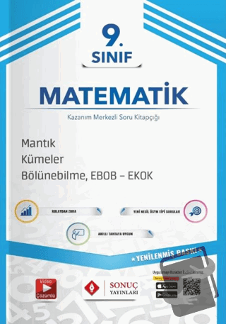 9. Sınıf Mantık, Kümeler, Bölünebilme, Ebok - Ekok - Kolektif - Sonuç 