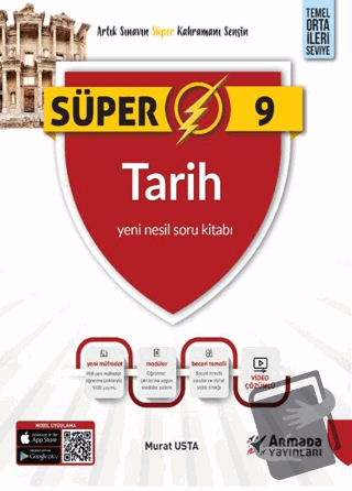 9. Sınıf Süper Tarih Yeni Nesil Soru Kitabı - Murat Usta - Armada Yayı