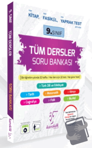 9. Sınıf Tüm Dersler Soru Bankası - Neşet Ünel - Karekök Yayıncılık - 