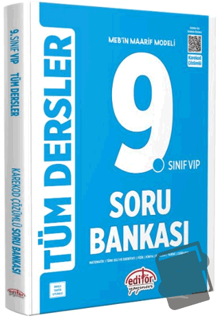 9. Sınıf VIP Tüm Dersler Soru Bankası - Kolektif - Editör Yayınevi - F