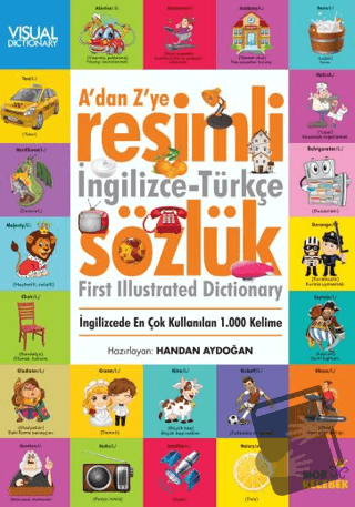 A’dan Z’ye Resimli İngilizce Türkçe Sözlük - Kolektif - Mor Kelebek - 