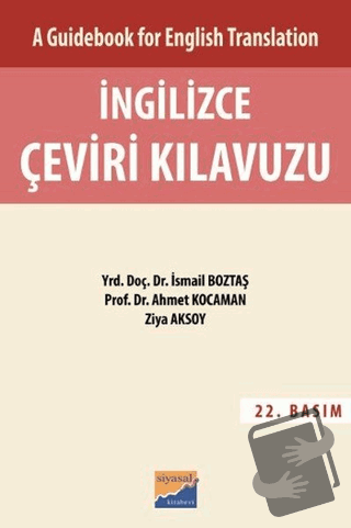 A Guidebook For English Translation İngilizce Çeviri Kılavuzu - Cevap 