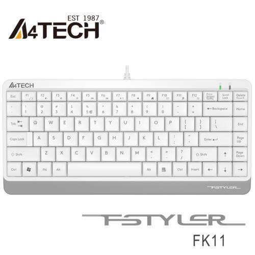 A4 Tech Fk11 Q Usb Kablolu Mm Mini Klavye Beyaz - - A4Tech - Fiyatı - 