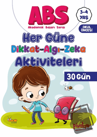 ABS 3-4 Yaş Her Güne Dikkat-Algı-Zeka Aktiviteleri 30 Gün - Buçe Dayı 