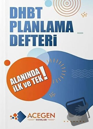 DHBT Planlama Defteri - Kolektif - ACEGEN Yayınları - Fiyatı - Yorumla