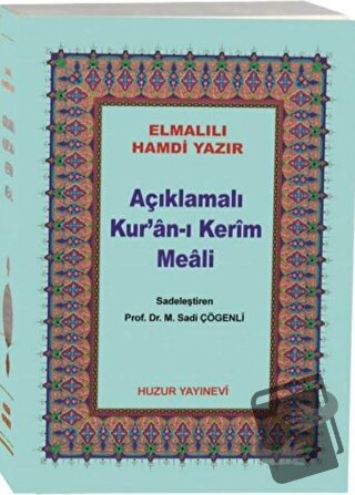 Açıklamalı Kur’an-ı Kerim Meali (Çanta Boy Metinsiz) (044) - Elmalılı 