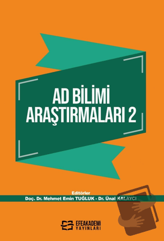 Ad Bilimi Araştırmaları 2 - Kolektif - Efe Akademi Yayınları - Fiyatı 