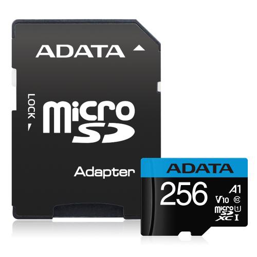 Adata 256Gb Premier Microsdxc Card With Adapter Uhs-I Class10 V10 Hafı