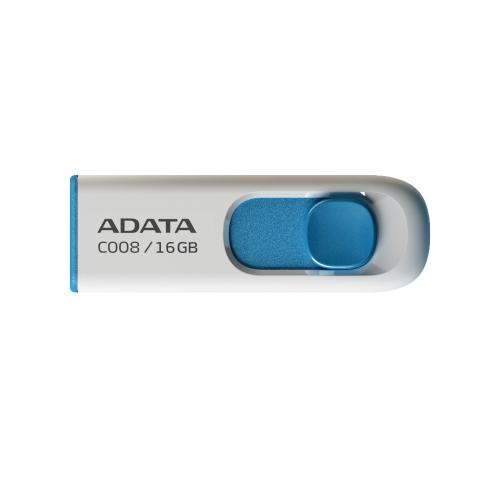 Adata C008-16Gb 16Gb Usb2.0 Classic (White + Blue) Flash Bellek - - Ad