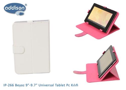 Addison Ip-266 Beyaz 9"-9.7"Universal Tablet Kılıf - - Addıson - Fiyat