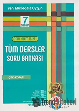 Adım Adım 7. Sınıf Tüm Dersler Soru Bankası, Kolektif, Bilal Işıklı Ya