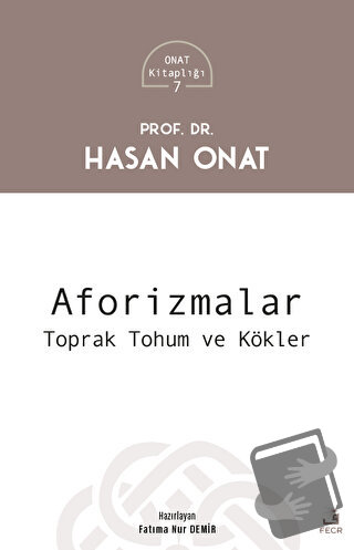 Aforizmalar - Hasan Onat - Fecr Yayınları - Fiyatı - Yorumları - Satın