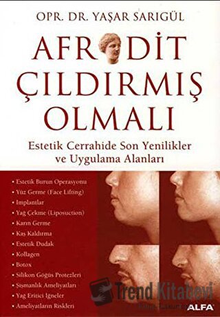 Afrodit Çıldırmış Olmalı - Yaşar Sarıgül - Alfa Yayınları - Fiyatı - Y