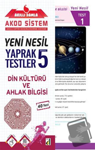 Akıllı Damla Din Kültürü Ve Ahlak Bilgisi Yeni Nesil Yaprak Testler - 