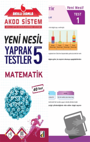 Akıllı Damla Matematik Yeni Nesil Yaprak Testler - 5. Sınıf - Kolektif