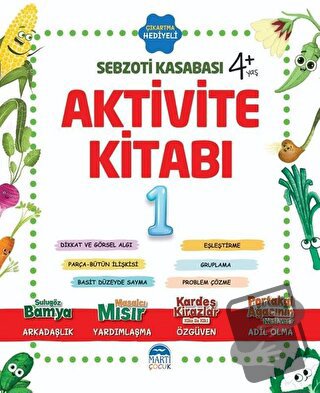 Aktivite Kitabı 1 - Sebzoti Kasabası - Eda Gökçen İzleyen - Martı Çocu