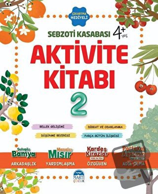 Aktivite Kitabı 2 - Sebzoti Kasabası - Eda Gökçen İzleyen - Martı Çocu