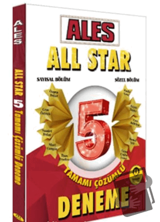 ALES All Star 5 Çözümlü Deneme - Kolektif - Tasarı Eğitim Yayınları - 