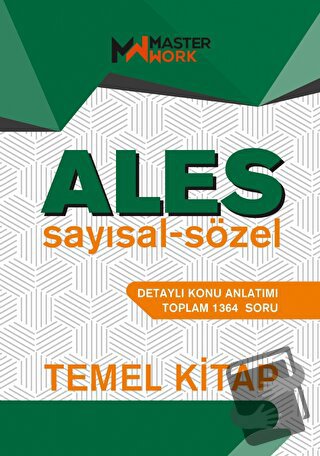 ALES Sayısal - Sözel Temel Kitap - Kolektif - MasterWork - Fiyatı - Yo