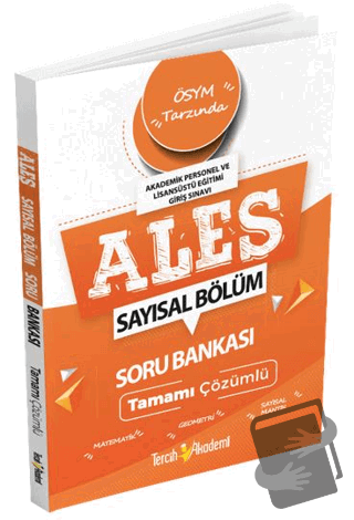 ALES Sayısal Tamamı Çözümlü Soru Bankası - Kolektif - Tercih Akademi Y