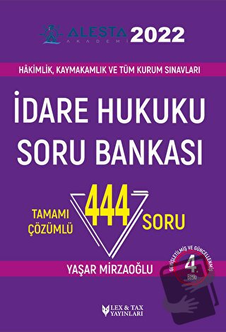 Alesta - İdare Hukuku Soru Bankası - Yaşar Mirzaoğlu - Lex-Tax Yayınla