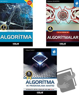 Algoritma Eğitim Seti (3 Kitap Takım) - Kolektif - Kodlab Yayın Dağıtı