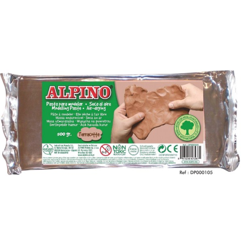 Alpino Seramik Hamuru 500 Gr Kahverengi Dp000105 - - Alpino - Fiyatı -