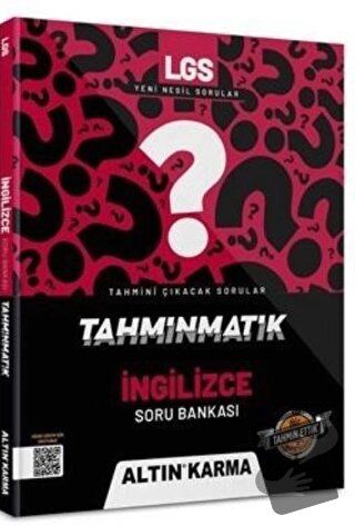 Altınkarma Tahminmatik LGS 8. Sınıf ingilizce Soru Bankası - Kolektif 