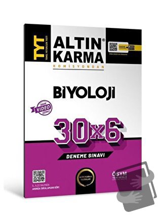 Altınkarma TYT Biyoloji 30x6 Deneme Sınavı 2023 - Kolektif - Altın Kar