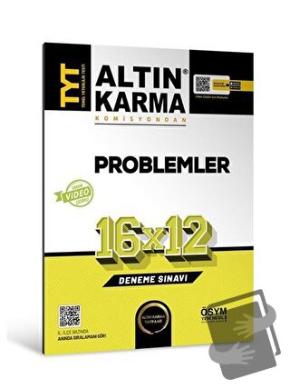 Altınkarma TYT Problemler 16x12 Deneme Sınavı 2023 - Kolektif - Altın 