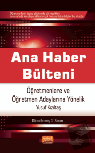 Ana Haber Bülteni - Öğretmenlere Ve Öğretmen Adaylarına Yönelik - Yusu