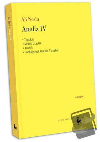 Analiz 4 - Ali Nesin - Nesin Matematik Köyü - Fiyatı - Yorumları - Sat