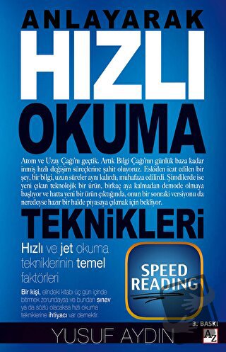 Anlayarak Hızlı Okuma Teknikleri - Yusuf Aydın - Az Kitap - Fiyatı - Y